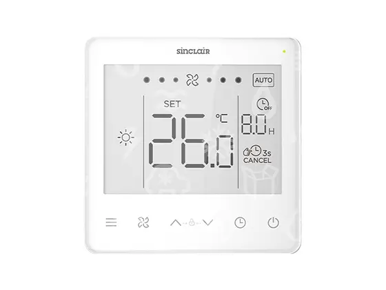 ovladač nástěnný digitální SINCLAIR s LCD displejem pro kanálové Fan Coil jednotky (SF-XXXD3)